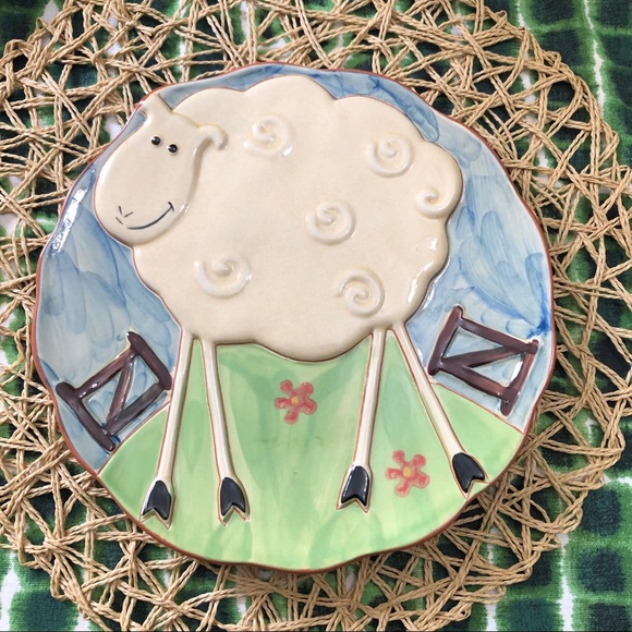Molde Hand Painted Ceramic Sheep Plate - Picture 1 of 3